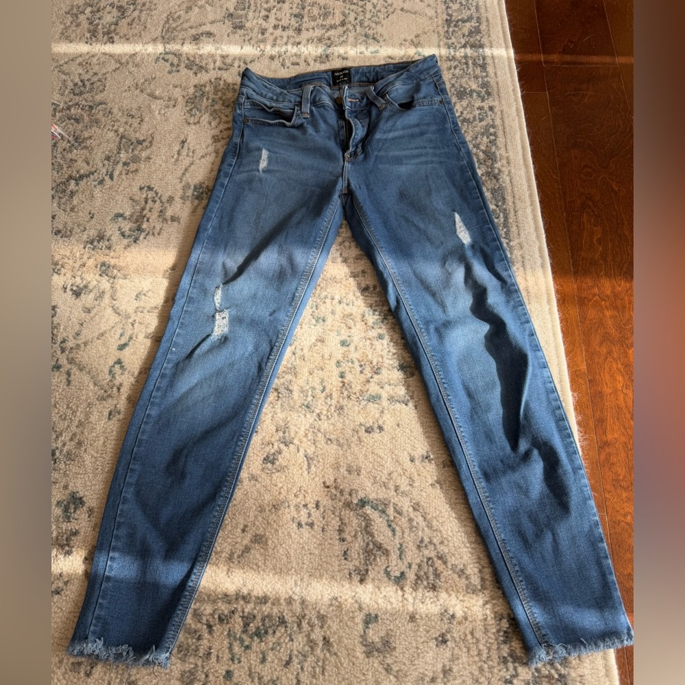 Just Black Skinny Distressed Jeans